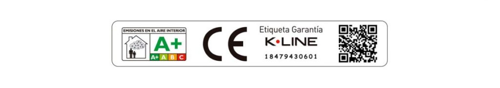 Etiqueta de Garantía de identificativas de ventanas kline